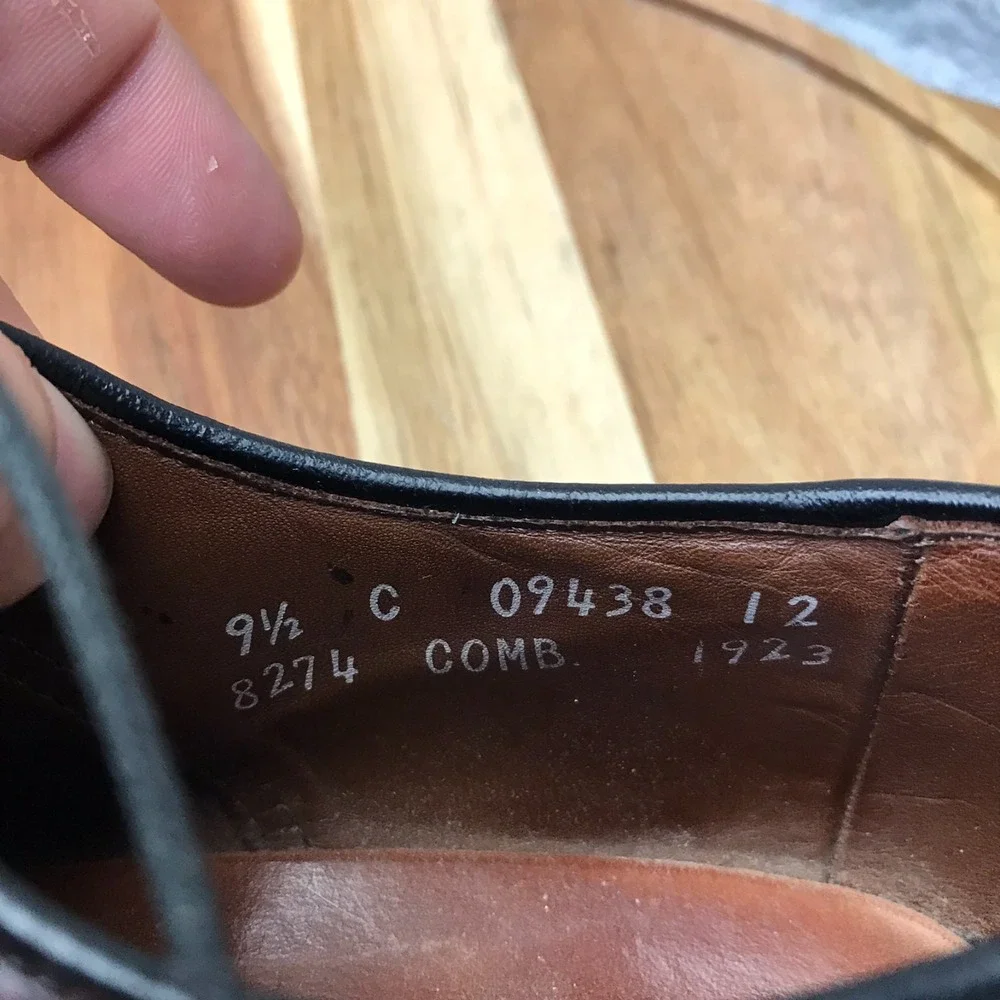 Allen Edmonds Polo Saddle Oxford‎ Dress Shoes Mens 9.5C Burgundy/Black *Flaws